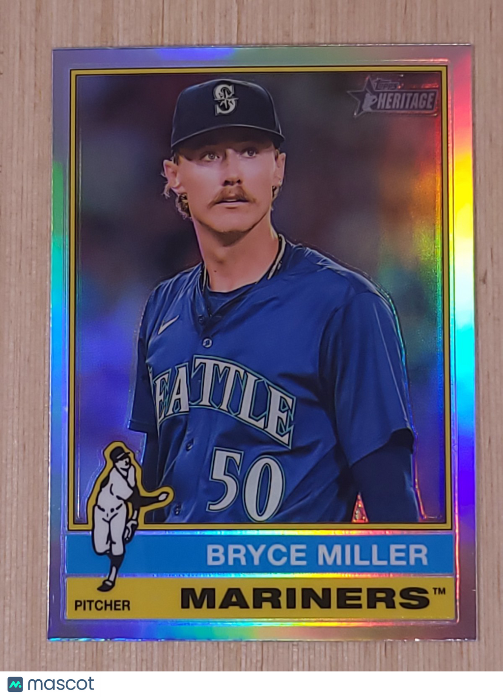 2025 Topps Heritage - Bryce Miller #107 Chrome