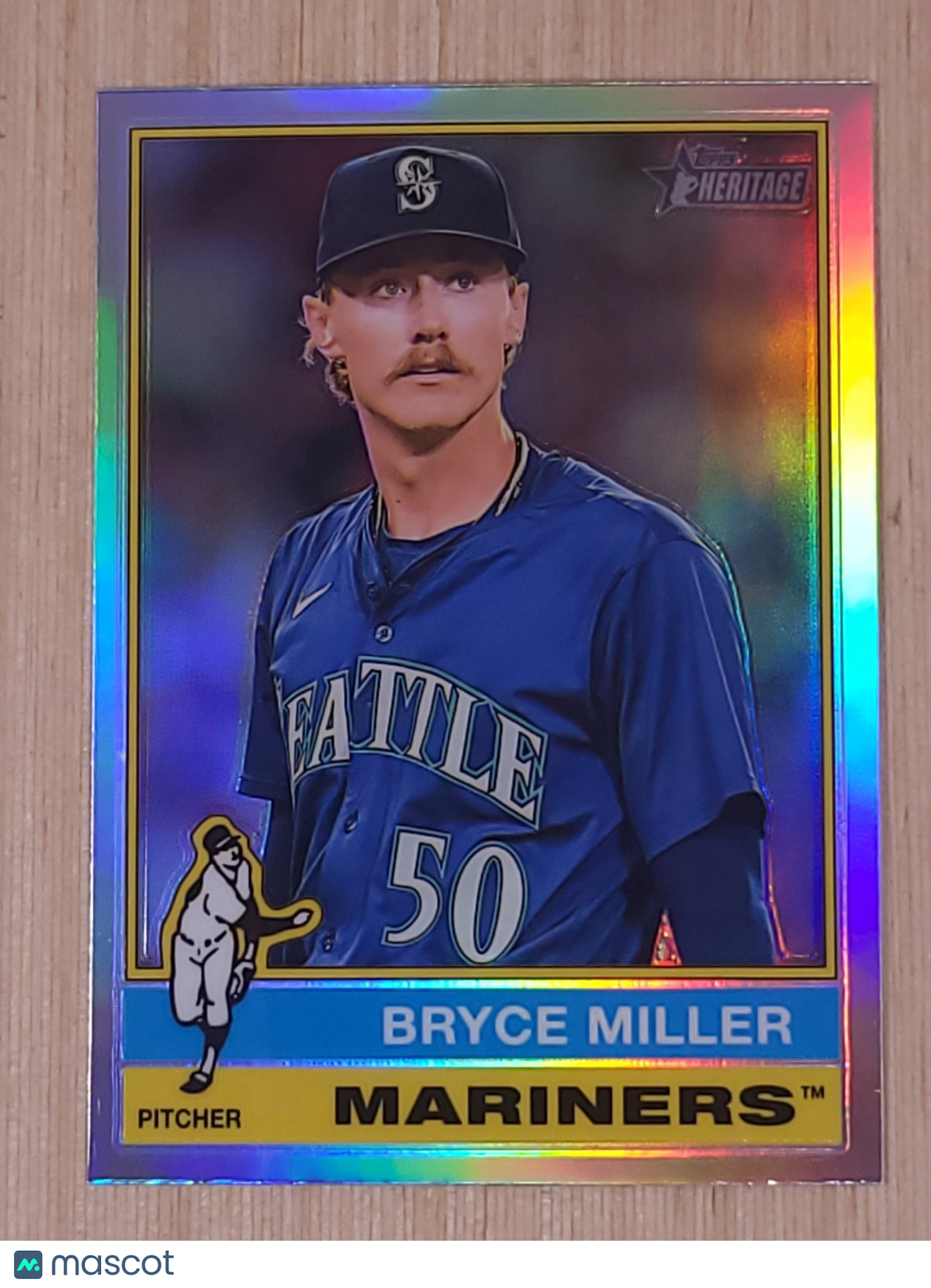 2025 Topps Heritage - Bryce Miller #107 Chrome