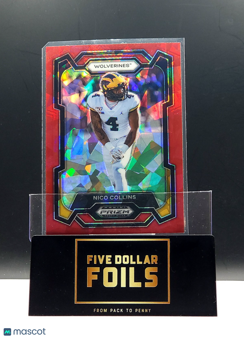 2024 Panini Prizm Draft Picks #51 Nico Collins Red Ice