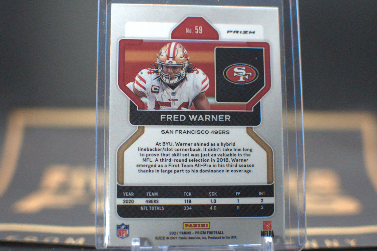 2021 Panini Prizm: Fred Warner [Silver Prizm] #59