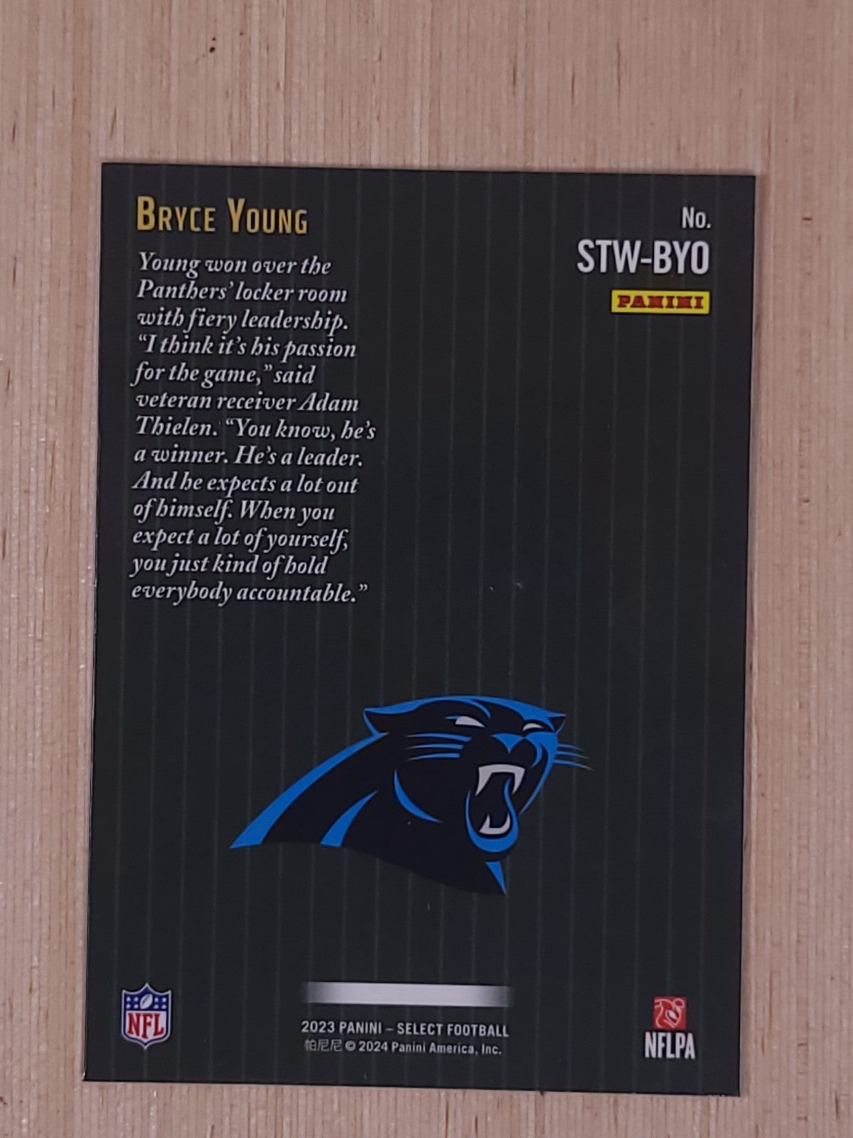 2023 Panini Select - Score Select Throwback Bryce Young #STW-BYO (RC)