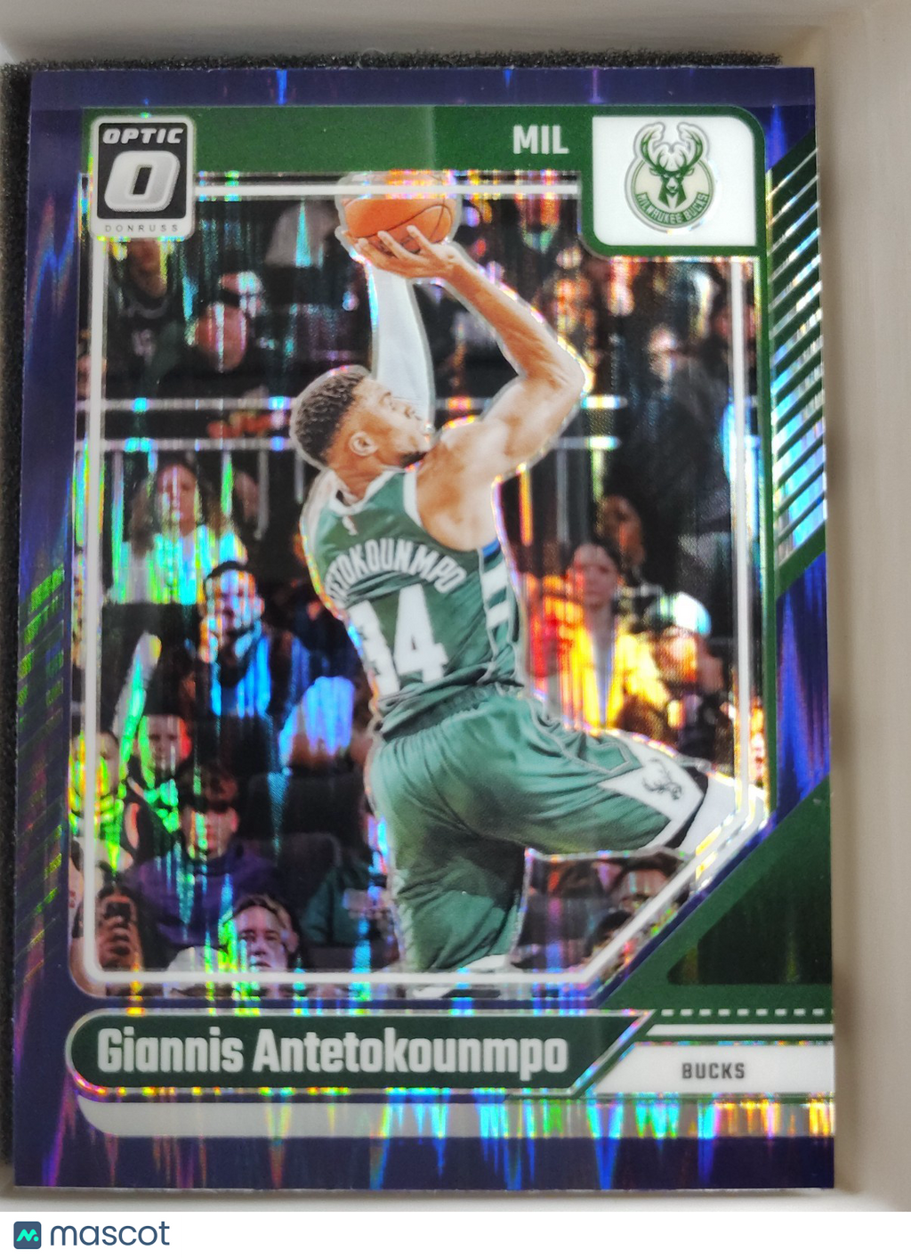 2024-25 Panini Donruss Optic - Giannis Antetokounmpo #176 Purple Shock Prizm