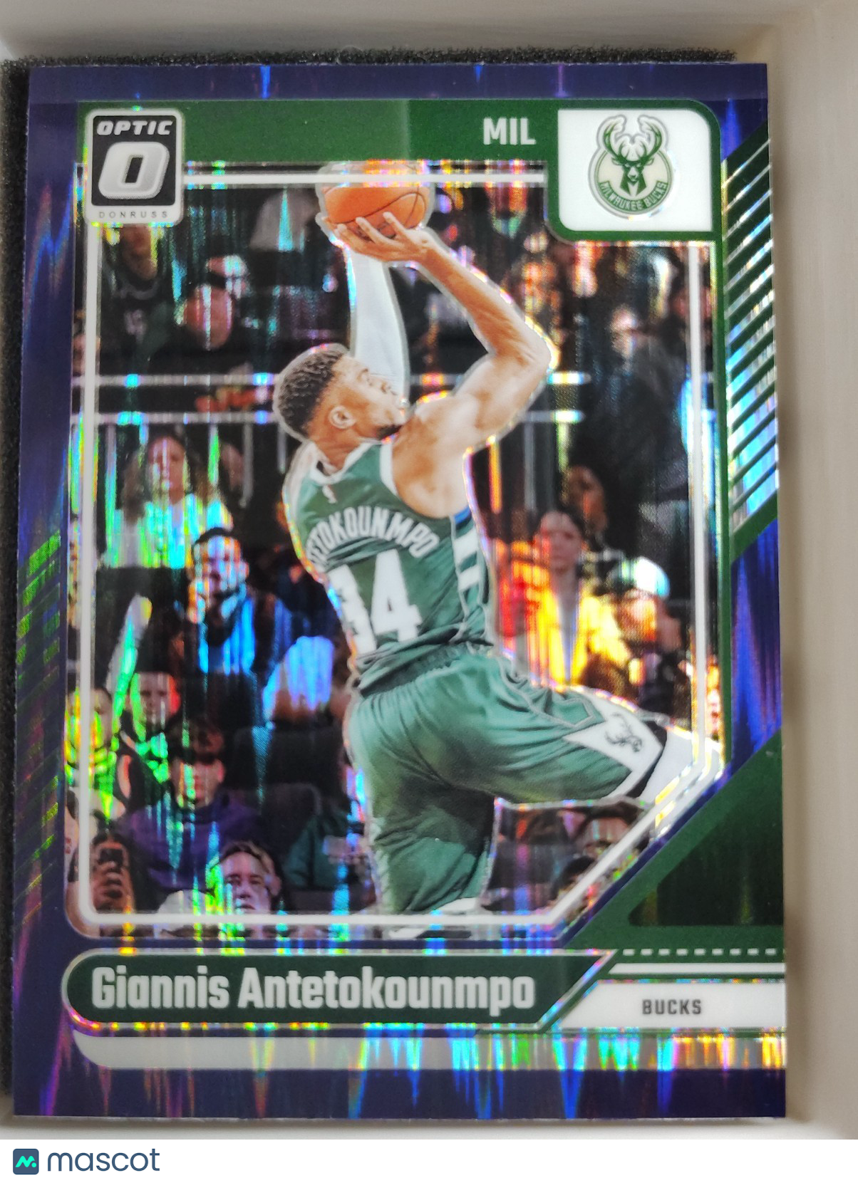 2024-25 Panini Donruss Optic - Giannis Antetokounmpo #176 Purple Shock Prizm