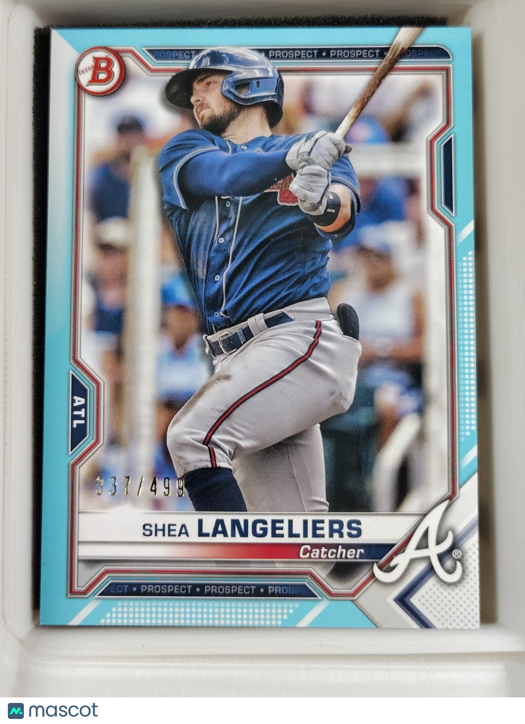 2021 Bowman #BP-28 Shea Langeliers Sky Blue 337/499