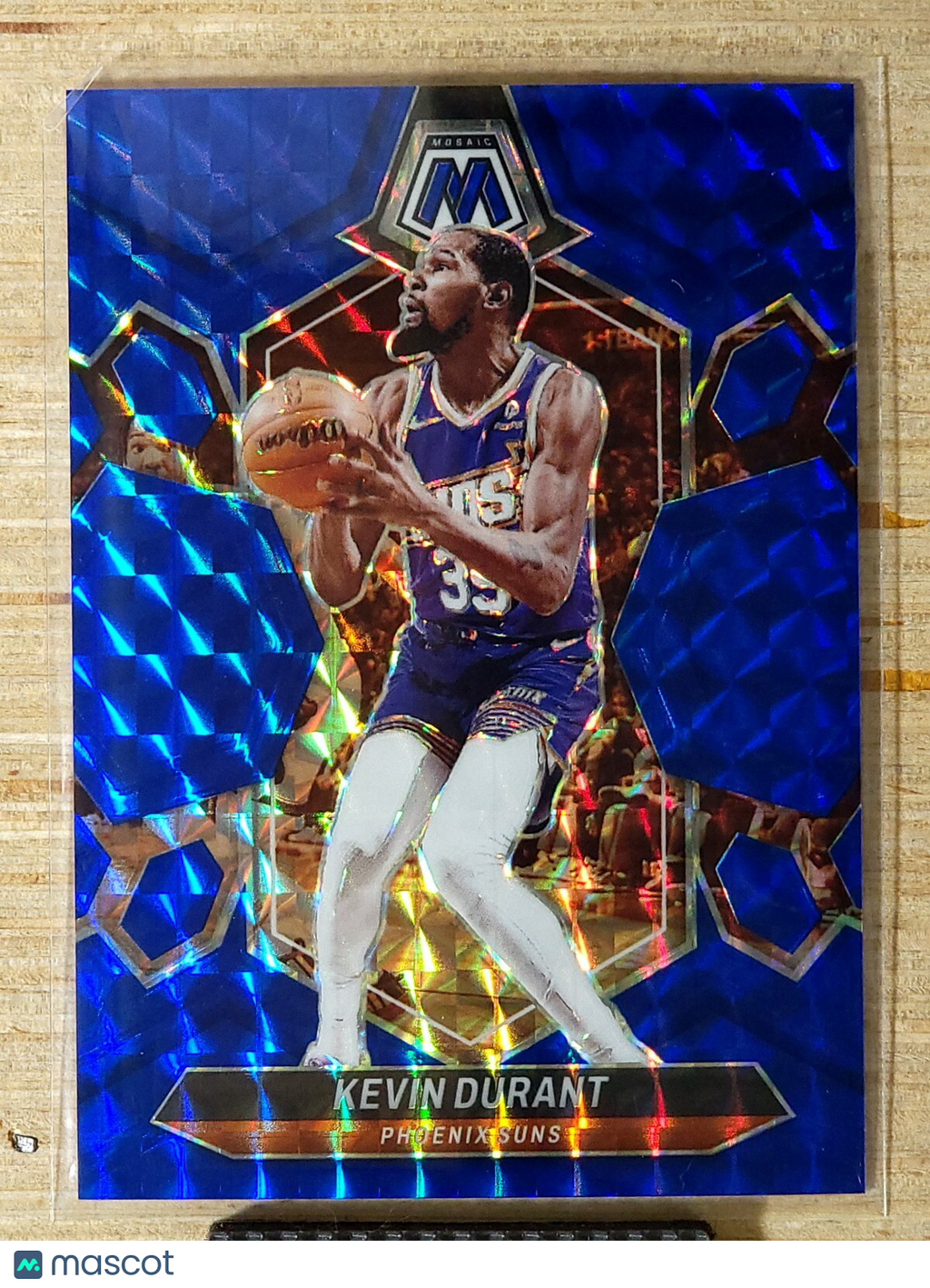 2023-24 Panini Mosaic 180 Kevin Durant Blue 015/199