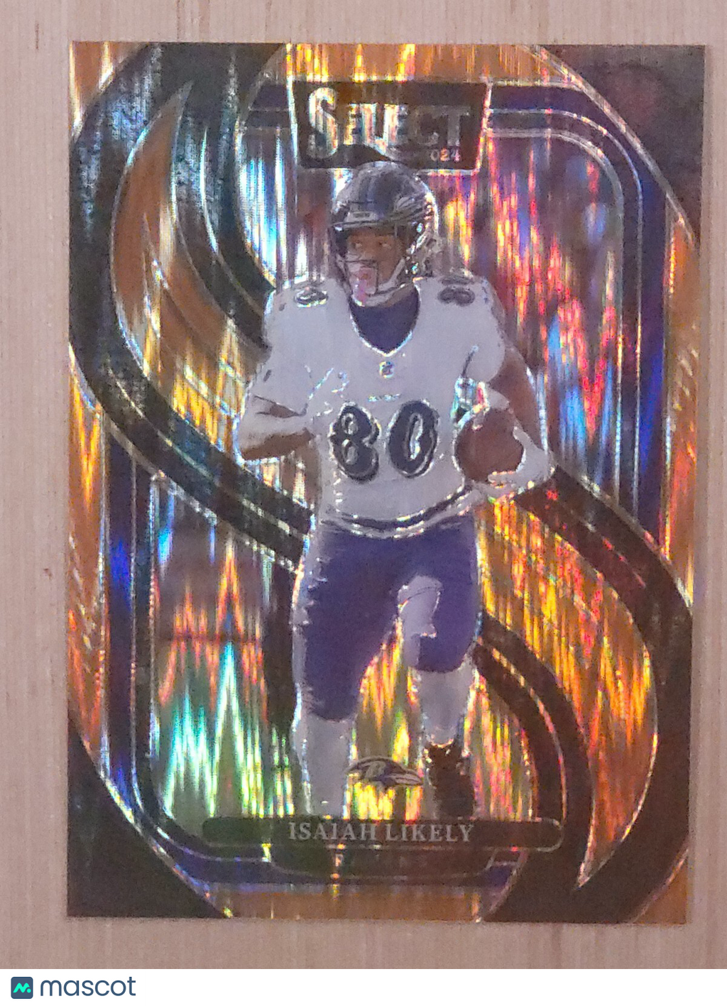 2024 Panini Select #161 Isaiah Likely Orange Shock  /299