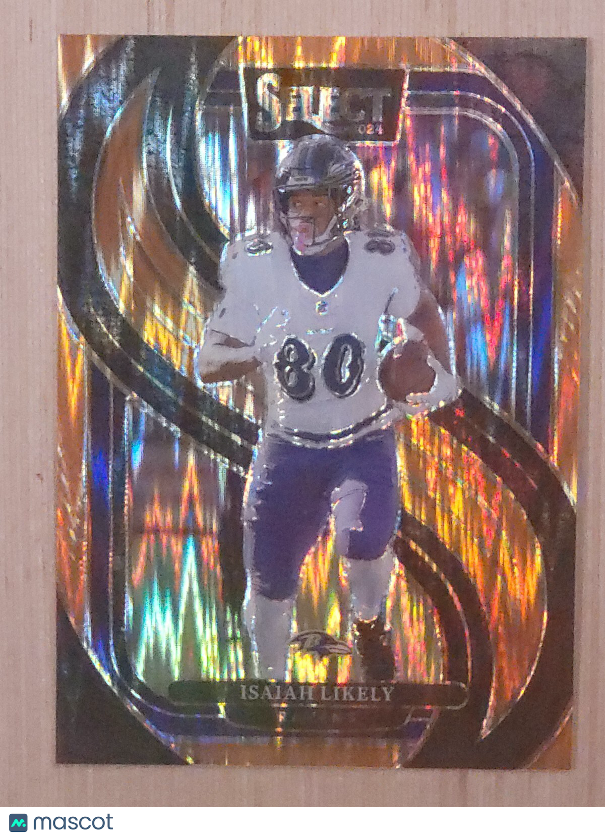 2024 Panini Select #161 Isaiah Likely Orange Shock  /299