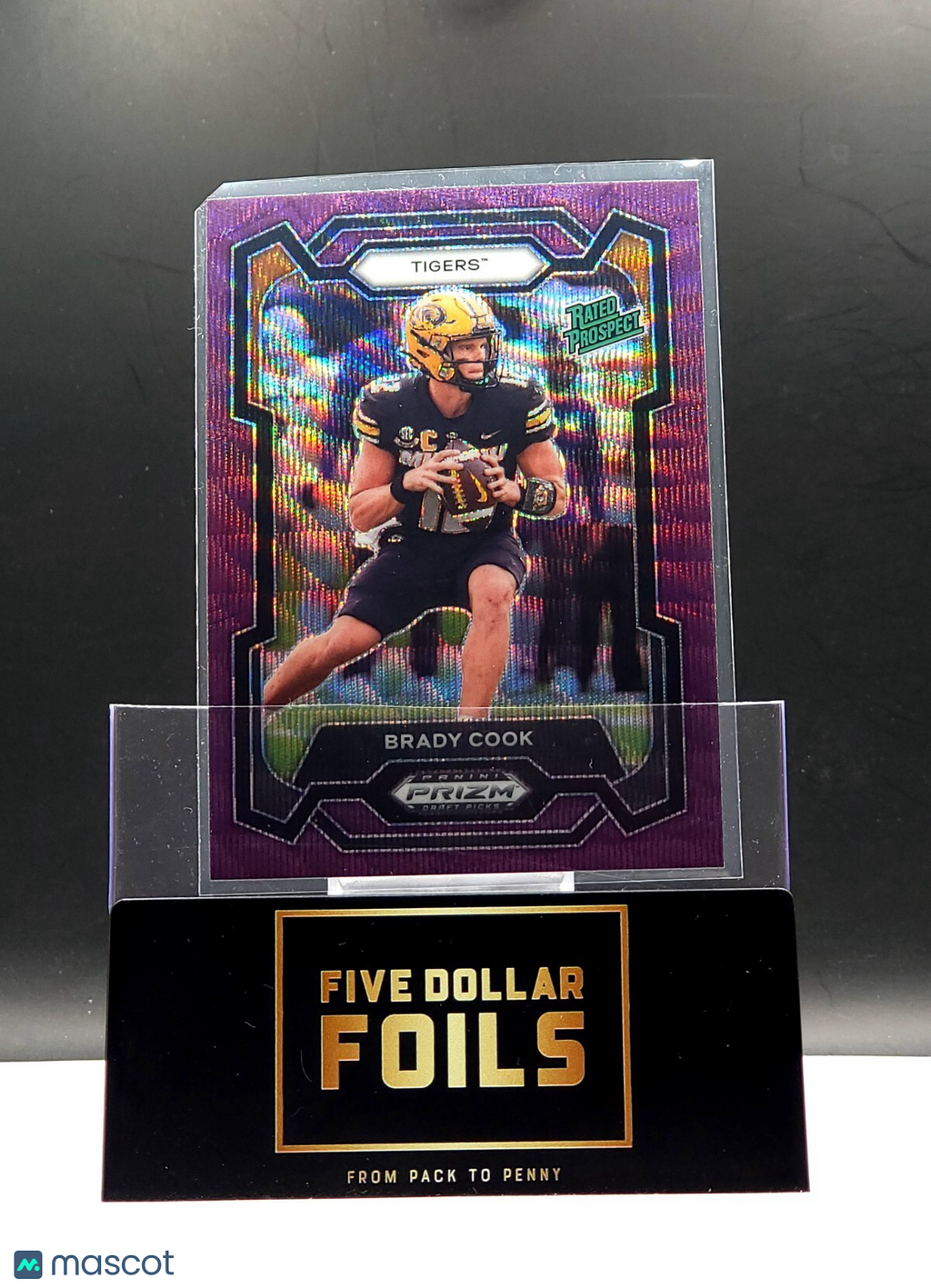 *Free Shipping @ $10* 2024 Panini Prizm Draft Picks #187 Brady Cook Purple Wave