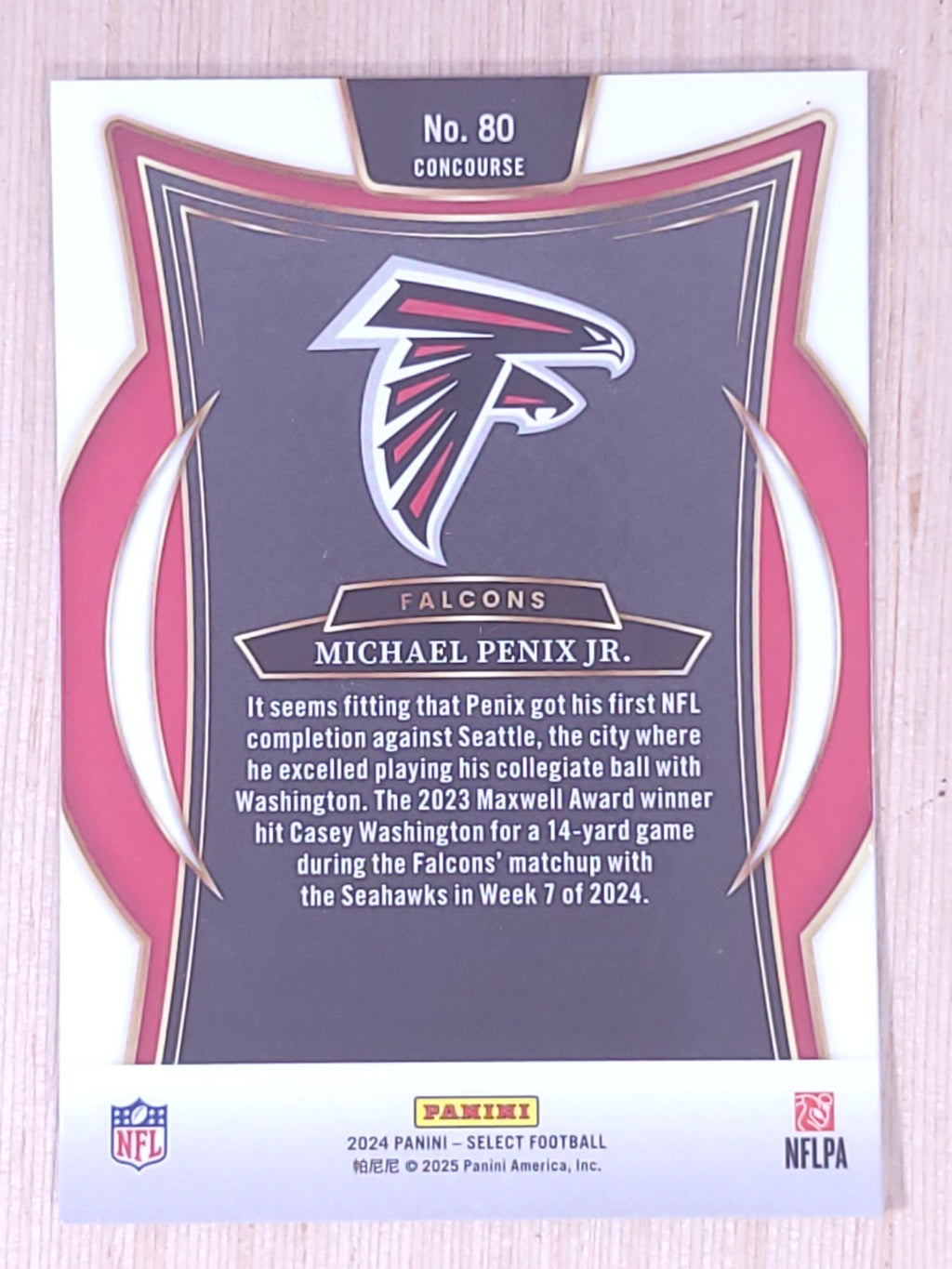 2024 Panini Select #80  Michael Penix Jr. Concourse