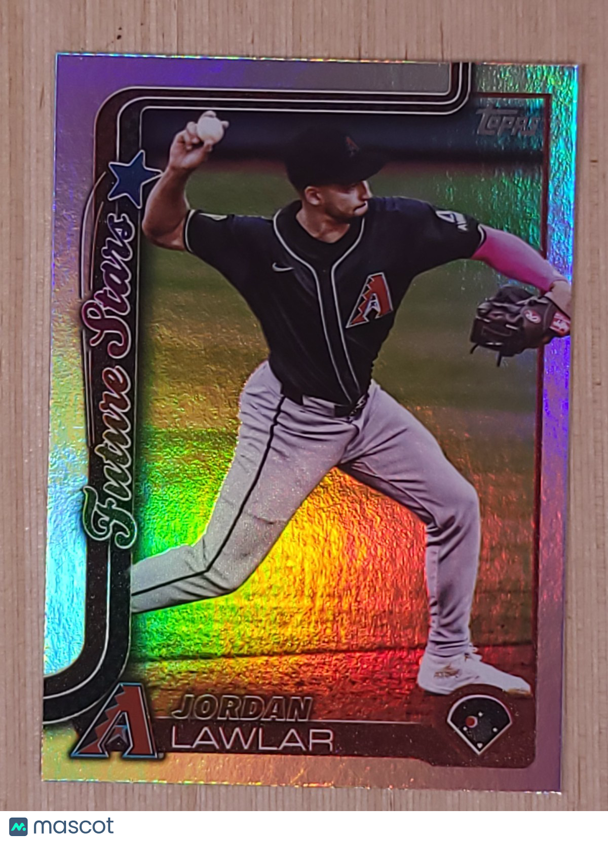 2025 Topps Series 2 #452 Jordan Lawlar Rainbow Foil