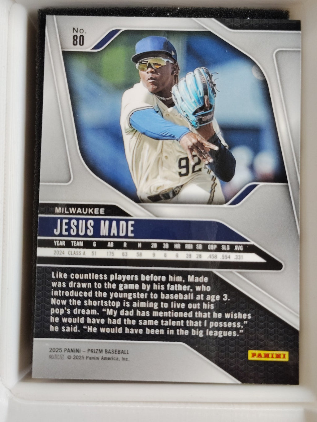 2025 Panini Prizm #80 Jesus Made