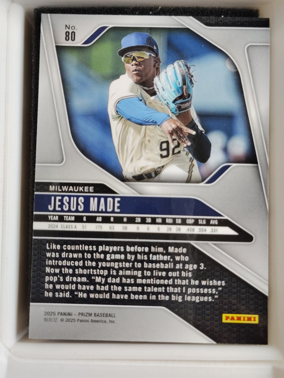 2025 Panini Prizm #80 Jesus Made