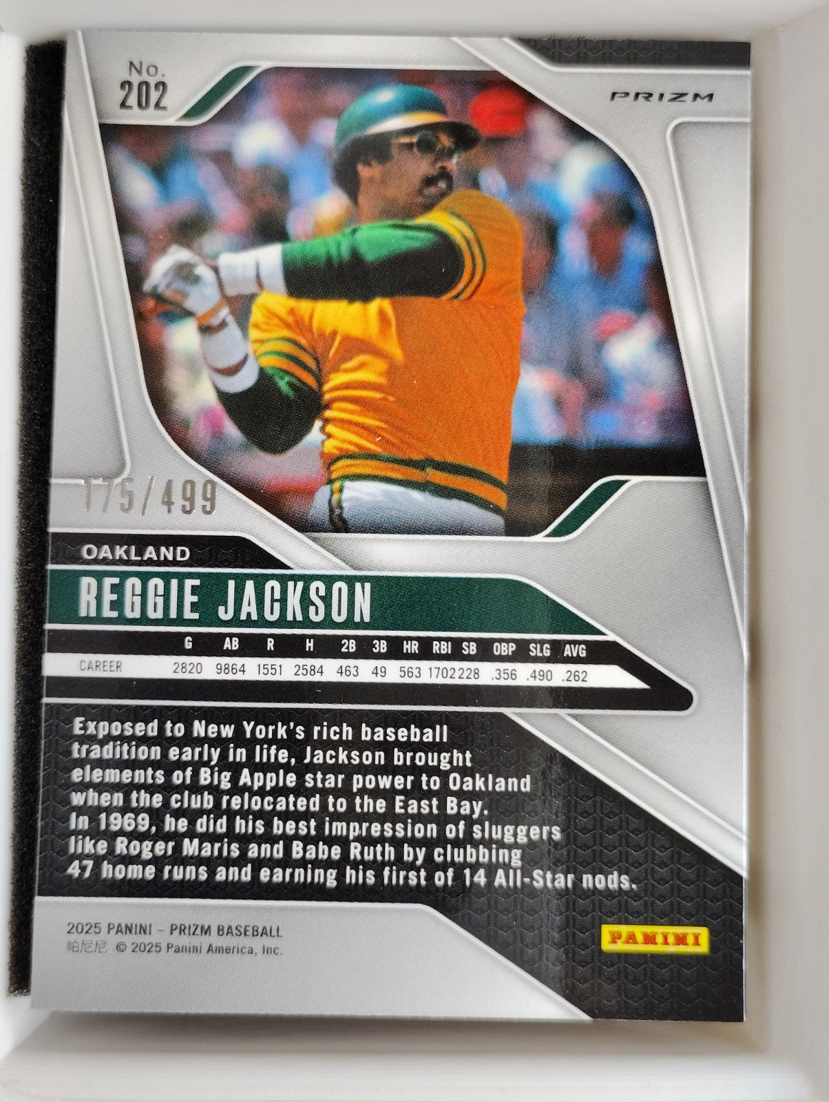 2025 Panini Prizm #202 Reggie Jackson Pulsar  175/499