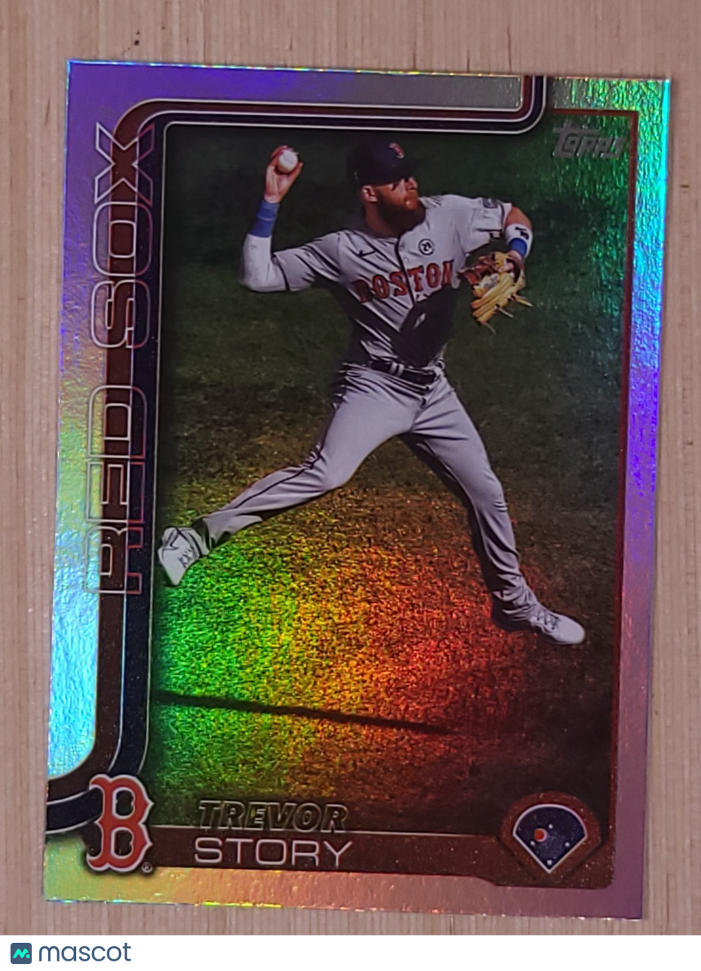 2025 Topps Series 2 #577 Trevor Story Rainbow Holo