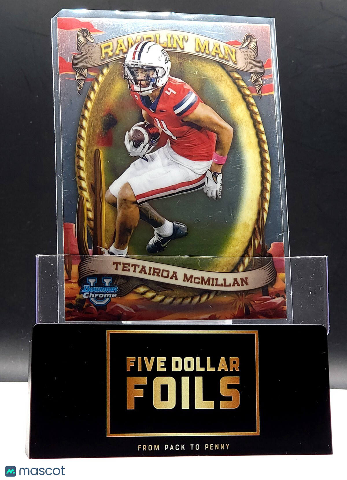 2024 Bowman University Chrome Ramblin' Man RM-5 Tetairoa McMillan