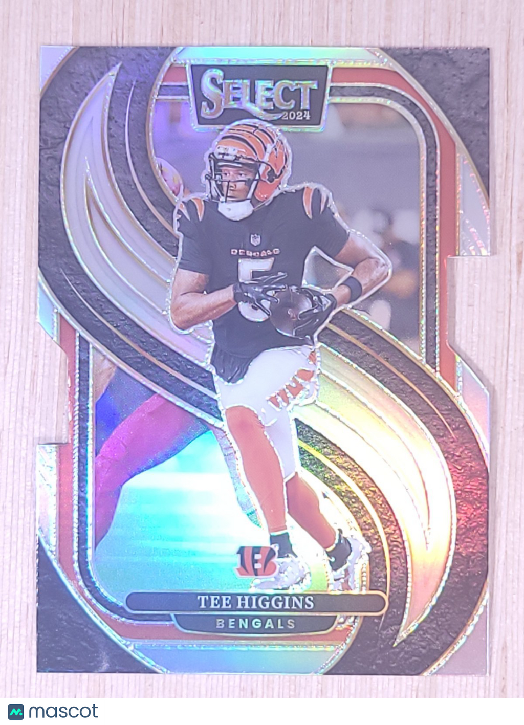 2024 Panini Select #193 Tee Higgins Premier Level Die-Cut Prizm