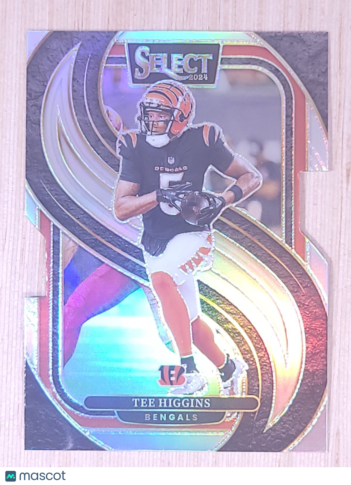 2024 Panini Select #193 Tee Higgins Premier Level Die-Cut Prizm