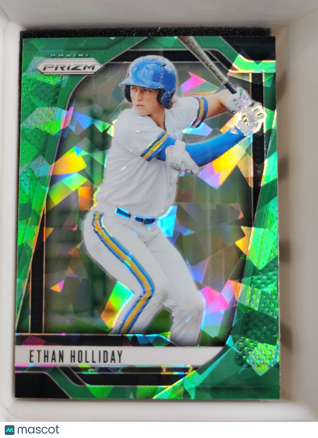 2025 Panini Prizm #82 Ethan Holliday Green Ice