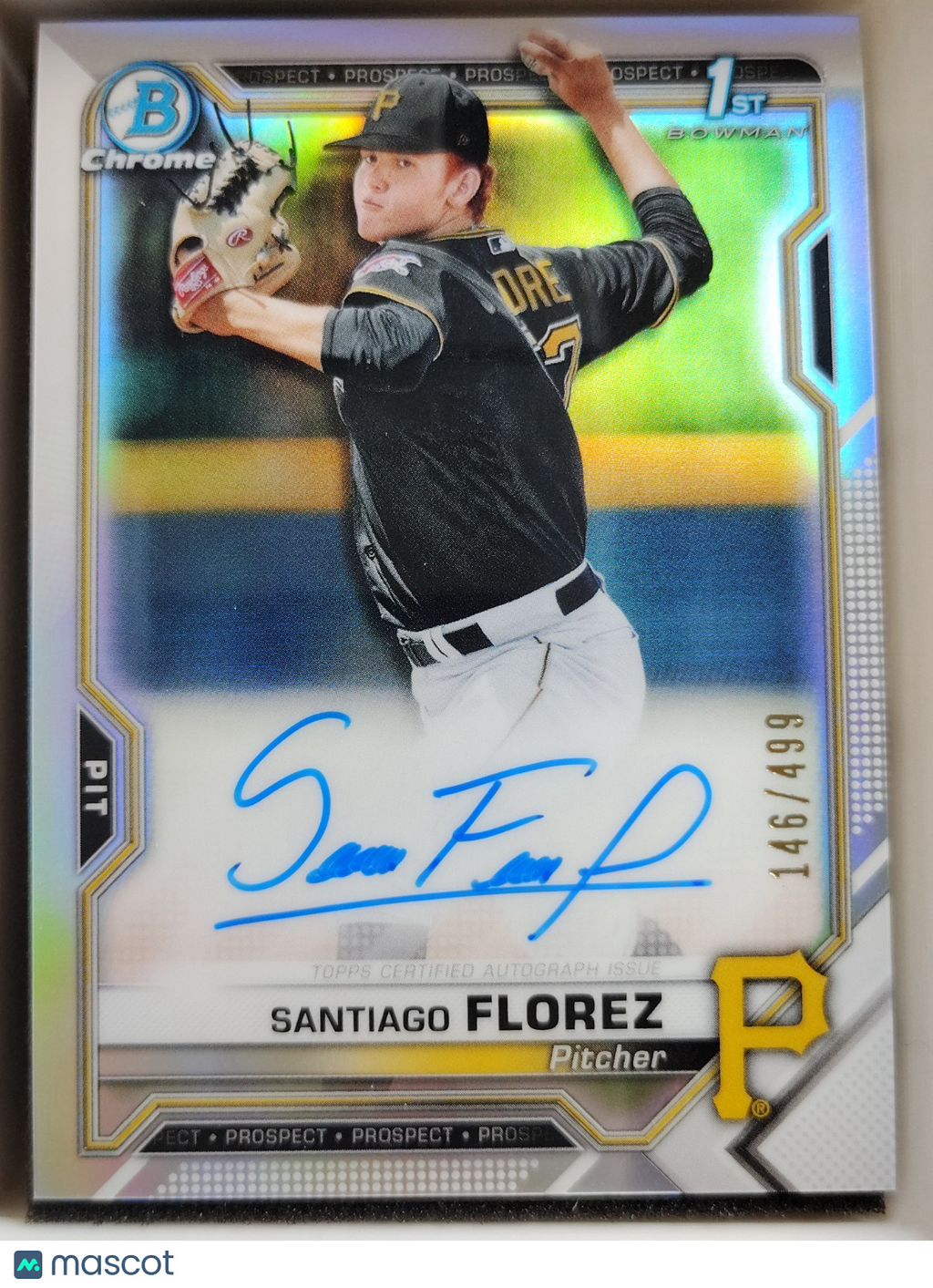 2021 Bowman Chrome Auto Santiago Florez #CPA-SF Refractor 146/499