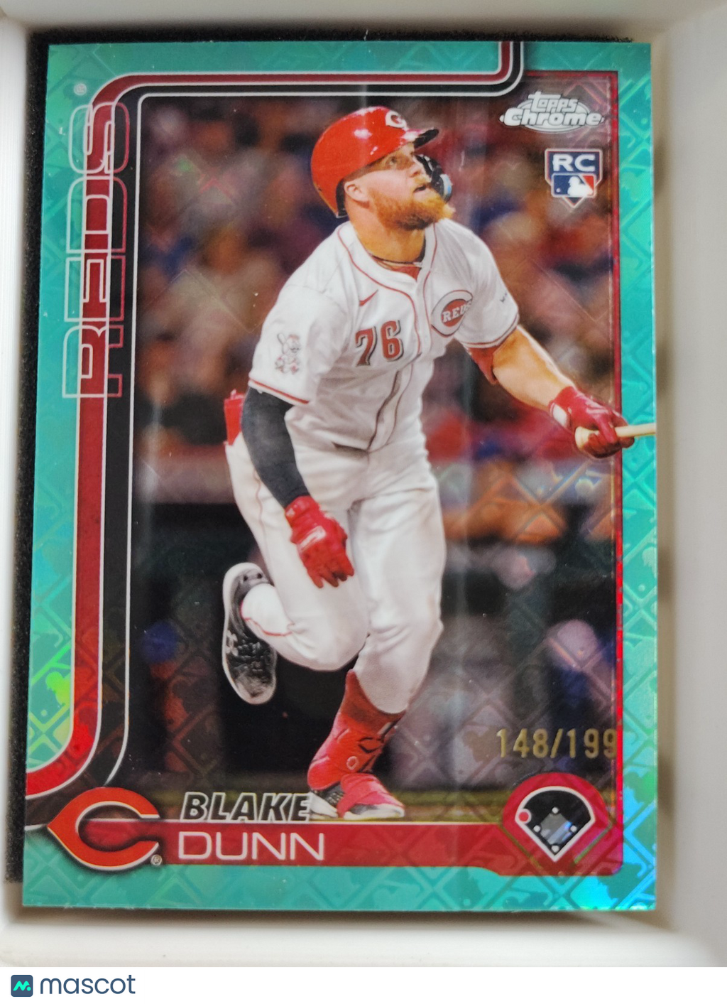 2025 Topps Chrome - Blake Dunn #161 Aqua LogoFractor 148/199