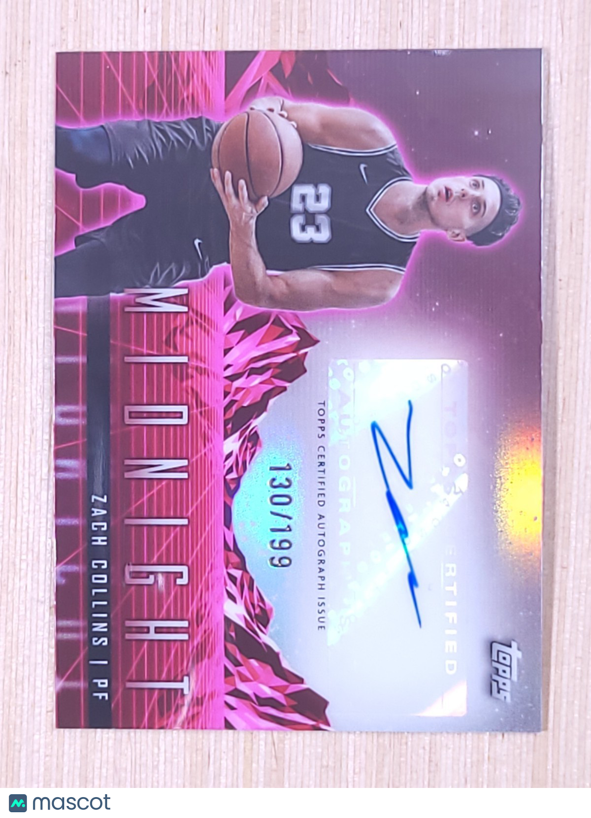 2023-24 Topps Midnight - Horizon Signatures Zach Collins #HS-ZC Twilight /199