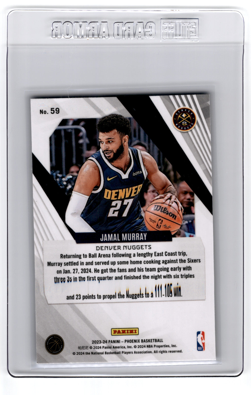2023 Panini Phoenix Jamal Murray #59 **Free Shipping @ $10+**