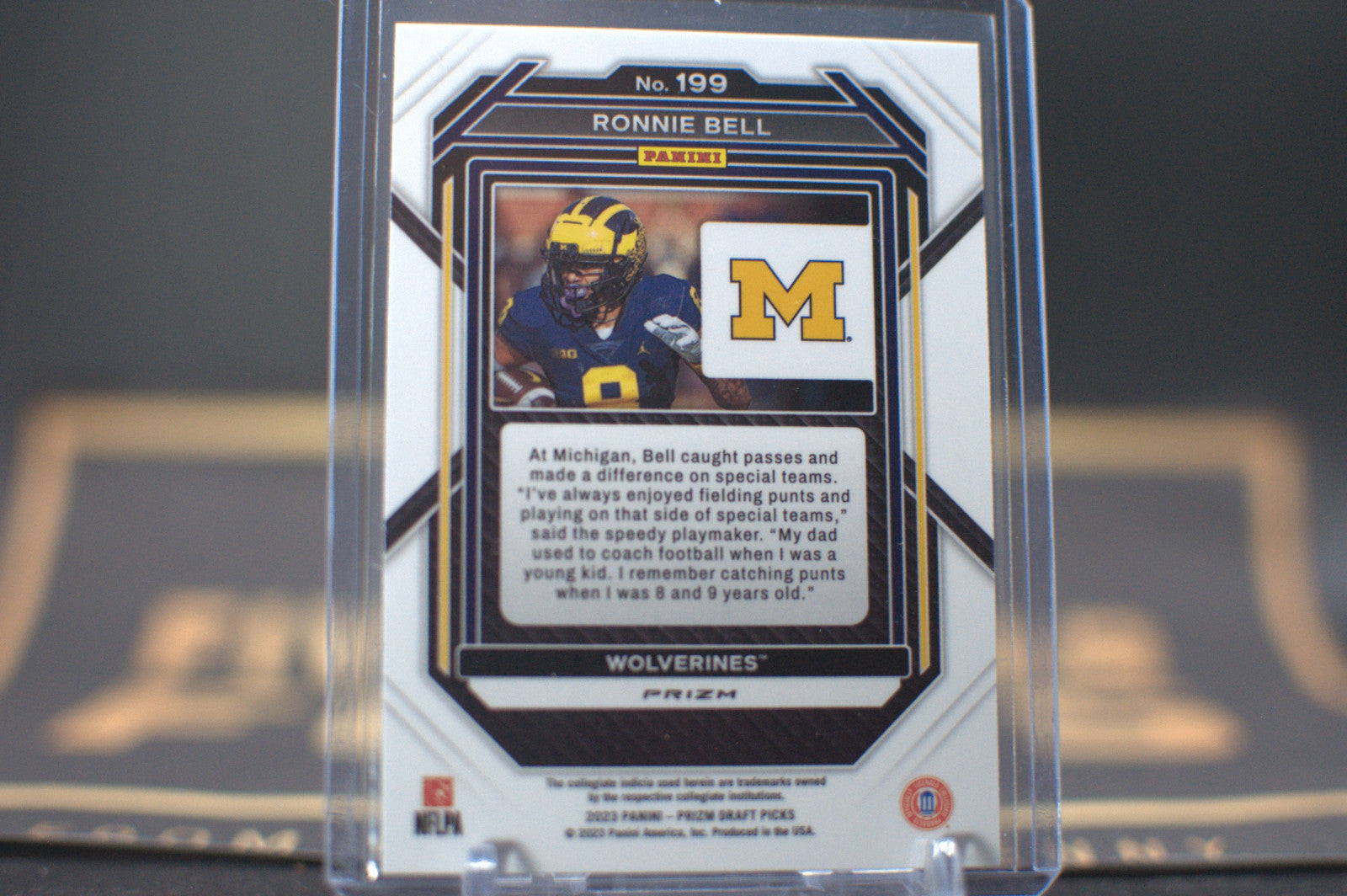 2023 Panini Prizm Draft Picks : Ronnie Bell [Silver] #199