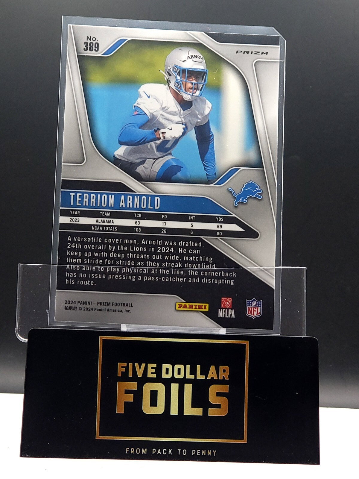 *Free Shipping @ $10* 2024 Panini Prizm #389 Terrion Arnold Red White Blue