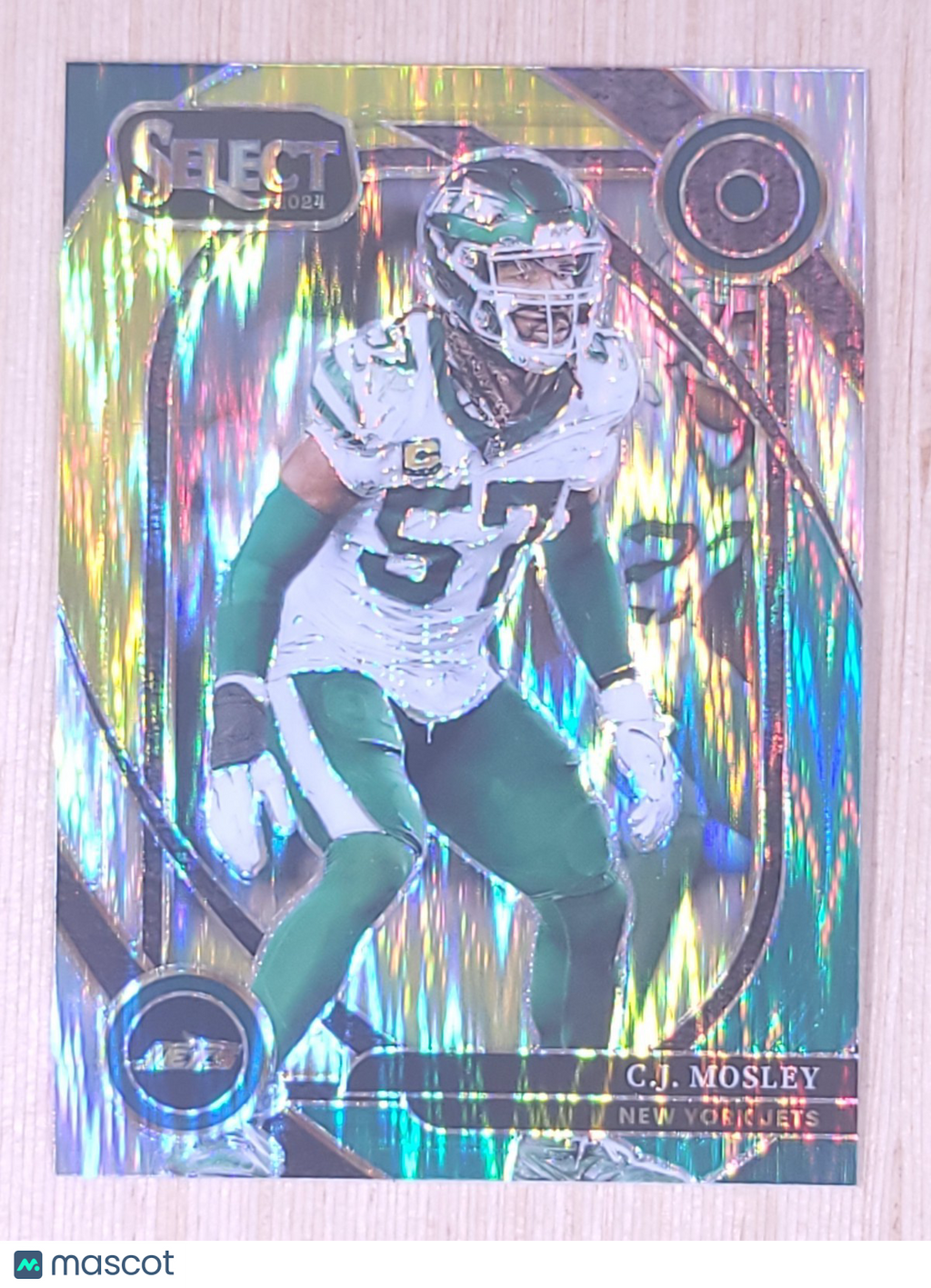 2024 Panini Select #214 CJ Mosley Green Yellow Shock