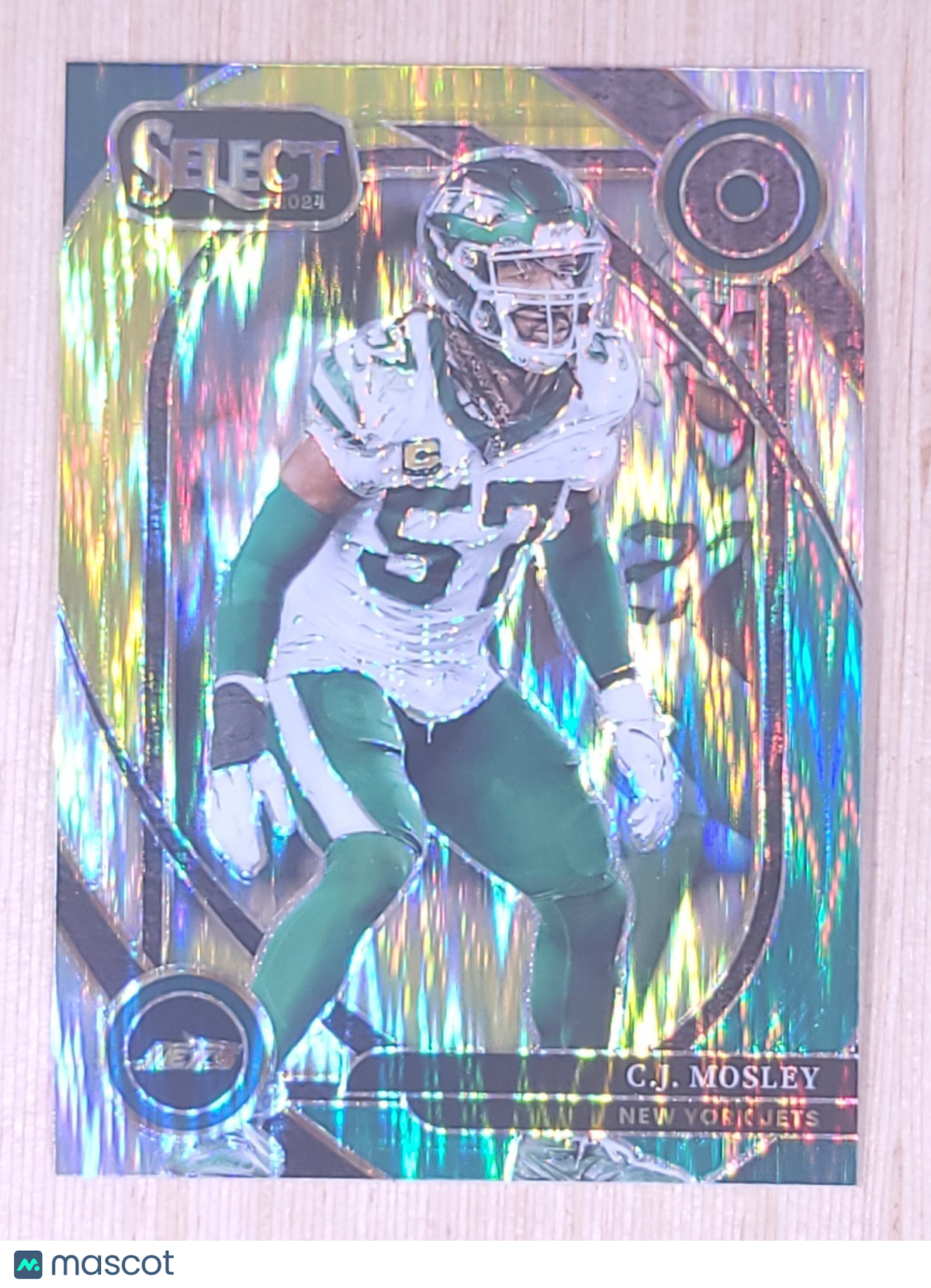 2024 Panini Select #214 CJ Mosley Green Yellow Shock