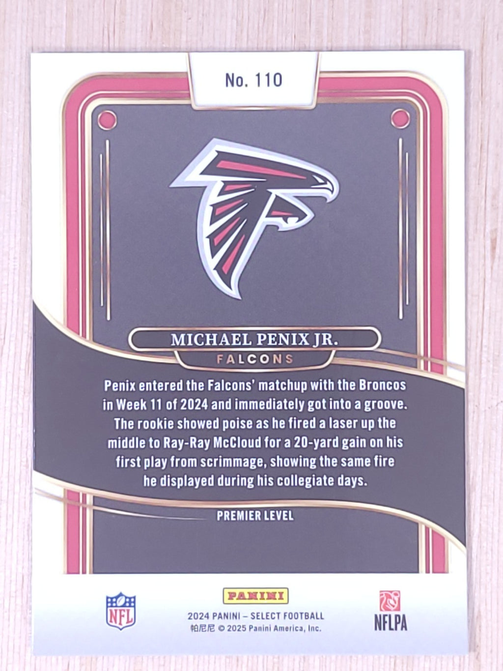 2024 Panini Select Premier Level Michael Penix Jr. [Base] #110