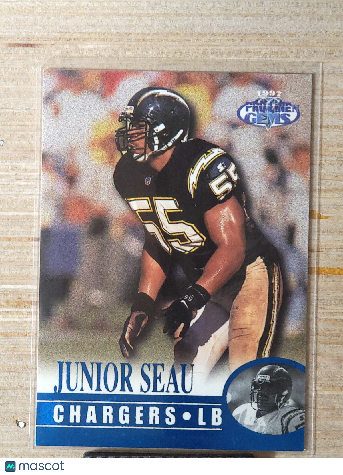 1997 Pro Line Gems Football Junior Seau #34