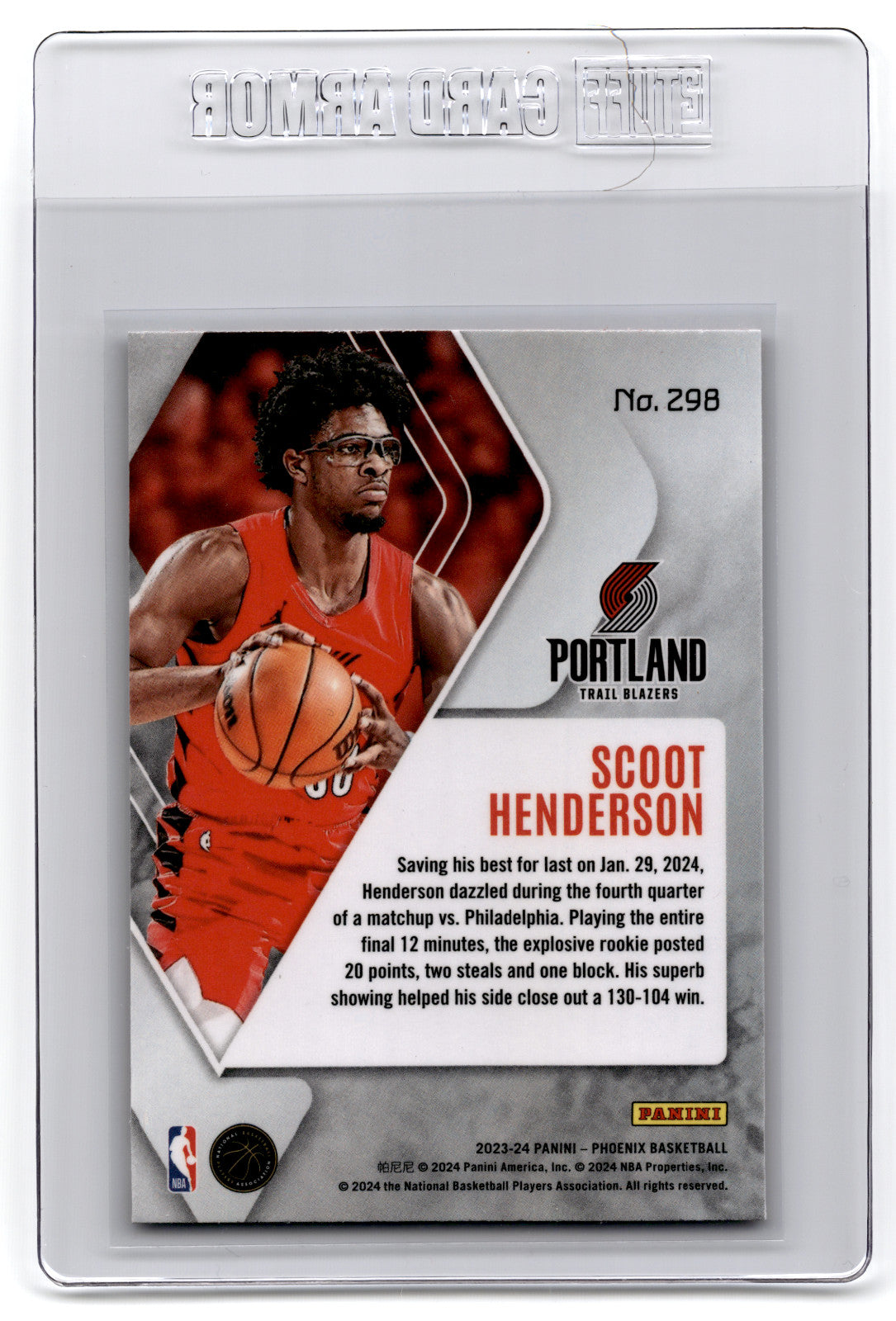 2023-24 Panini Scoot Henderson #298