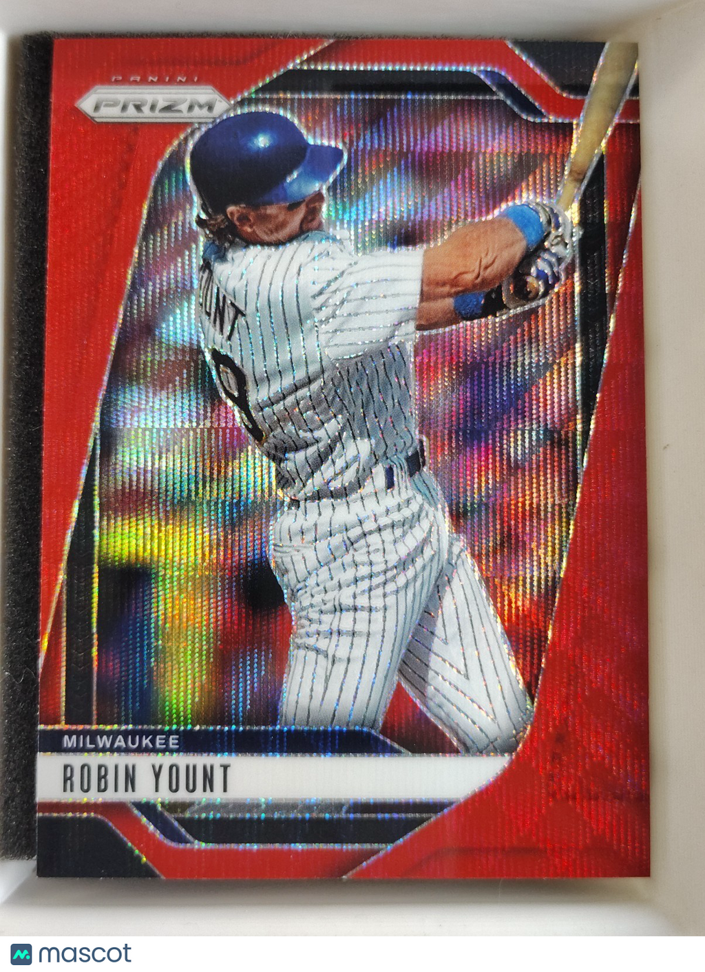 2025 Panini Prizm Robin Yount #63 Ruby Wave