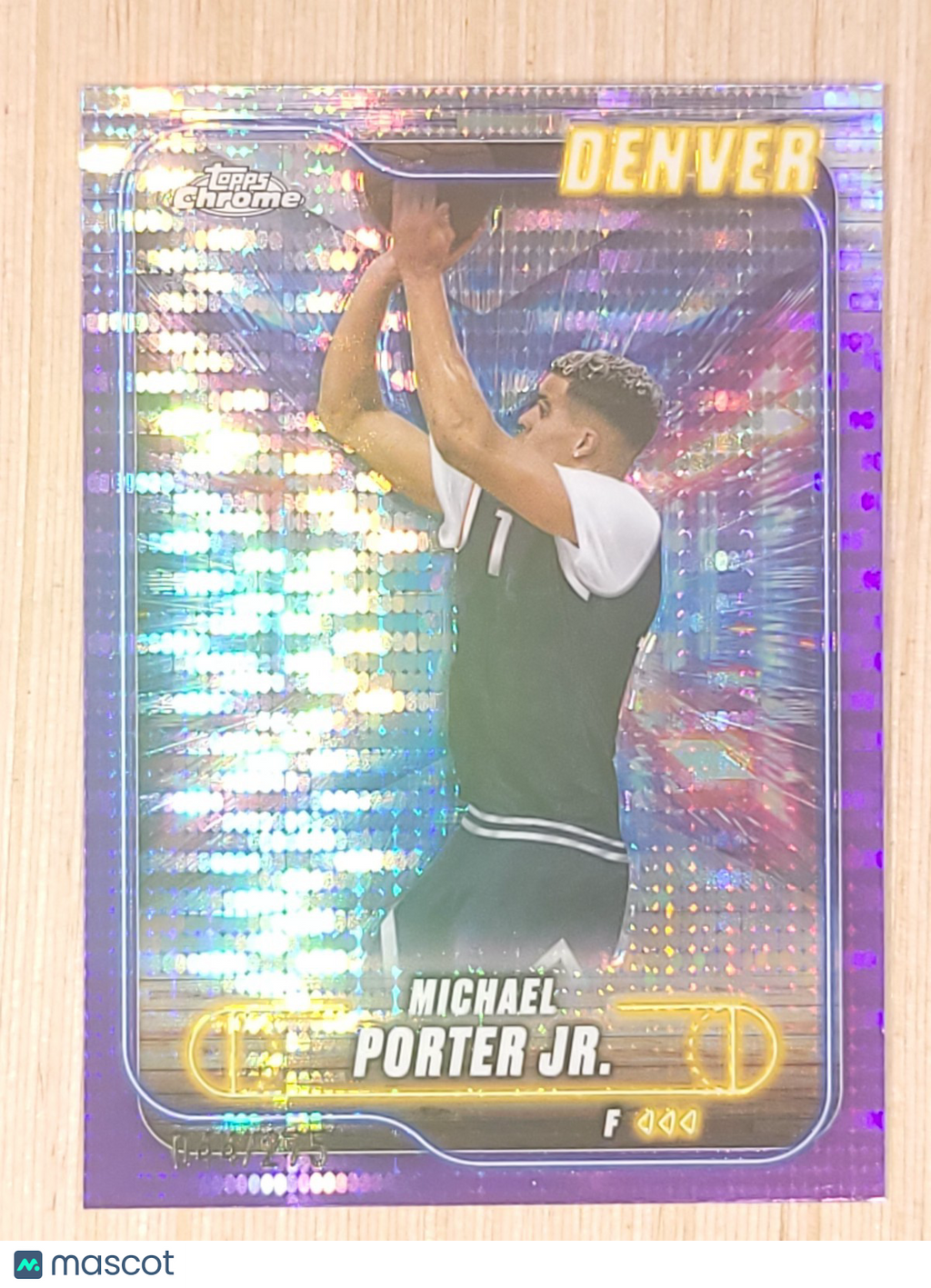 2024-25 Topps Chrome #12 Michael Porter Jr. Purple Sonar 044/275