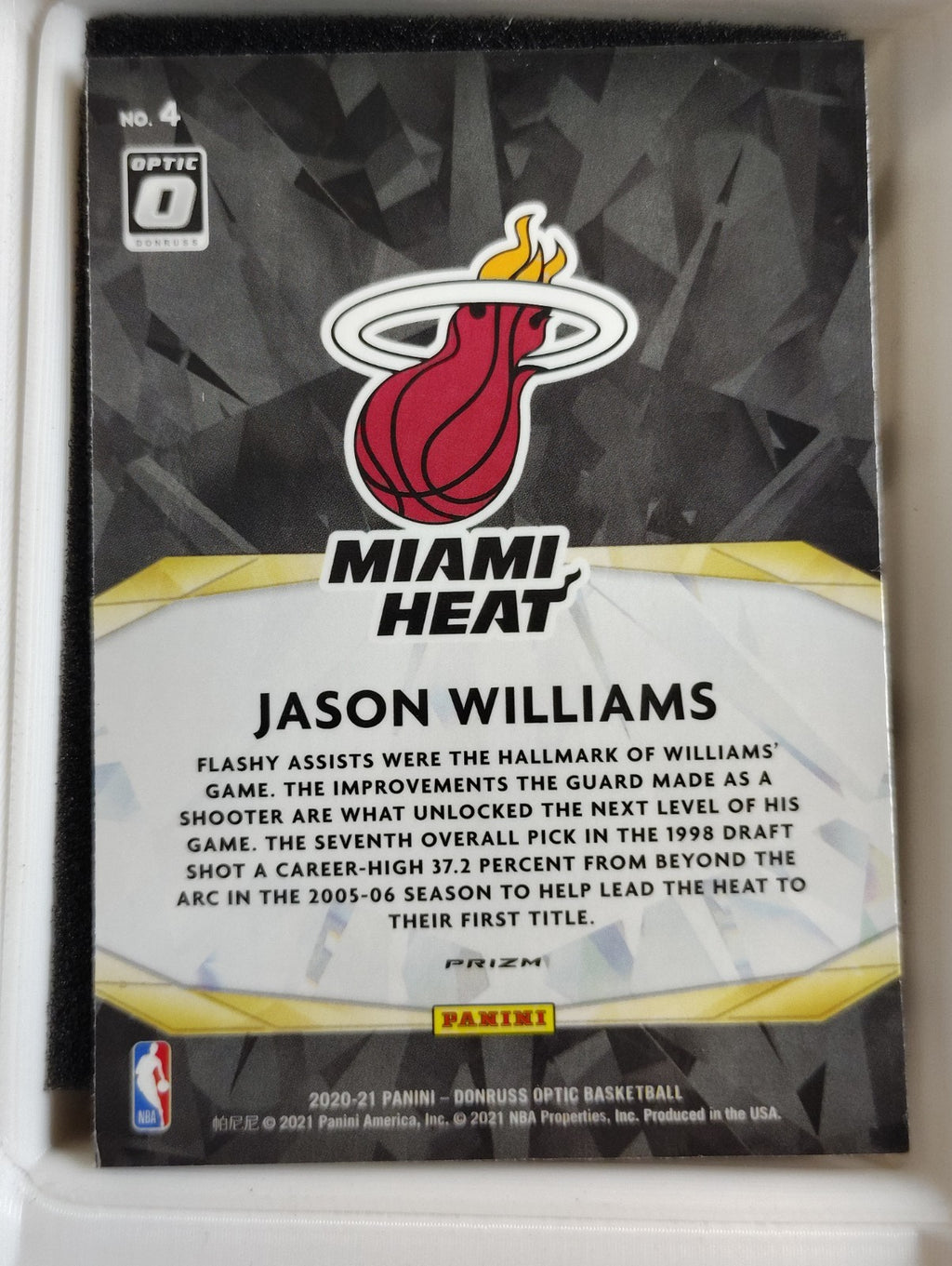 2020-21 Panini Donruss Optic - Winner Stays Jason Williams #4 Purple Prizm