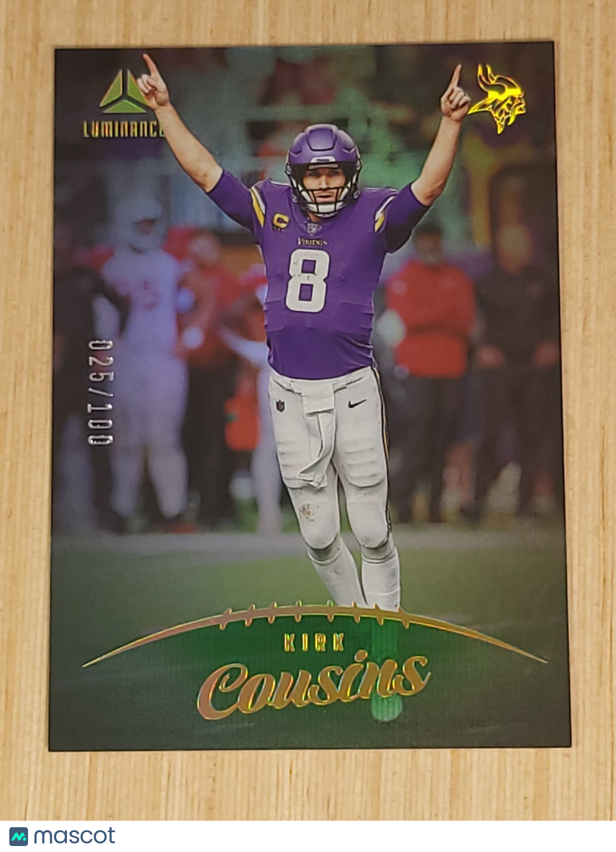 2023 Panini Luminance - Kirk Cousins #18 Green /100