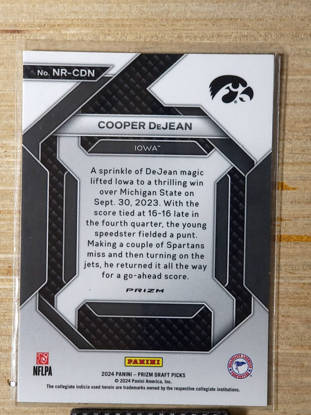 2024 Panini Prizm Draft Picks - Green Prizm #113 Cooper DeJean