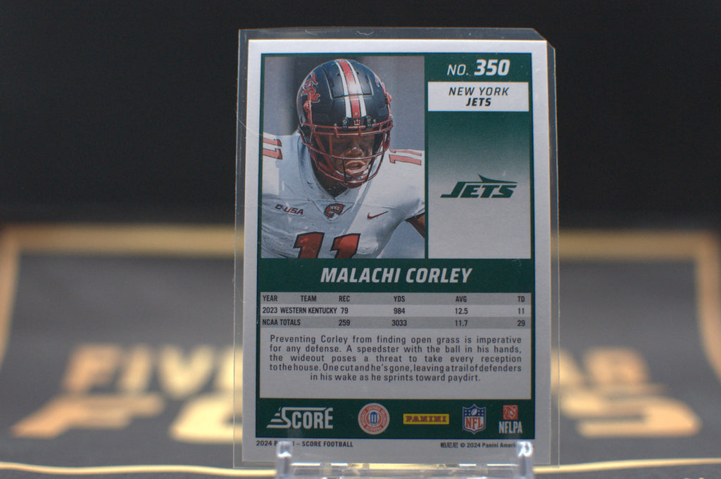 2024 Score Malachi Corley [Circular] #350 076/135 **Free Shipping @ $10+