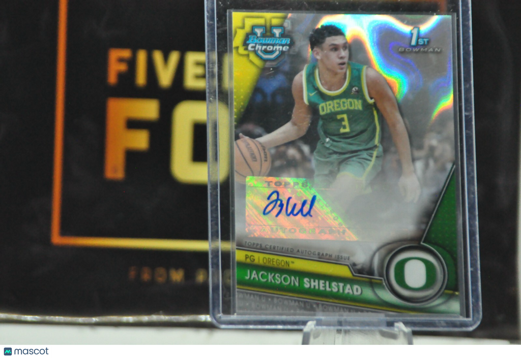 2023-24 Bowman U Chrome Basketball #BCPA-JSH JACKSON SHELSTAD Lava Auto #103/199