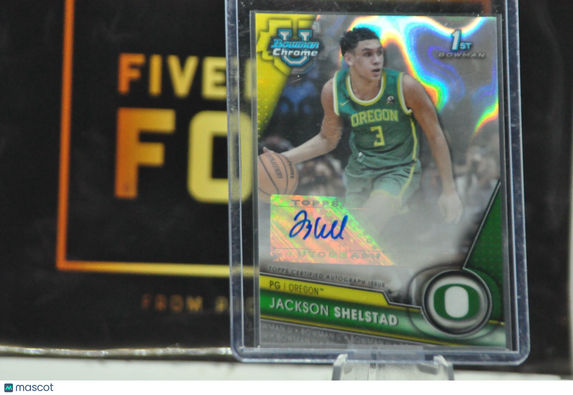 2023-24 Bowman U Chrome Basketball #BCPA-JSH JACKSON SHELSTAD Lava Auto #103/199
