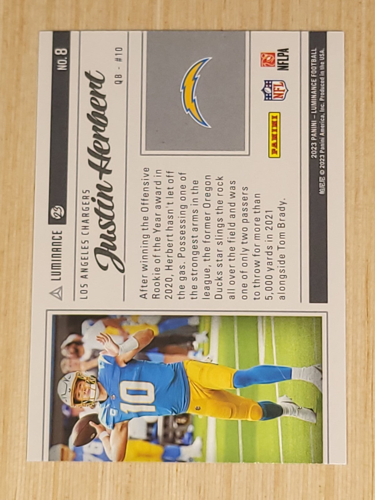 2023 Panini Luminance - Justin Herbert #8
