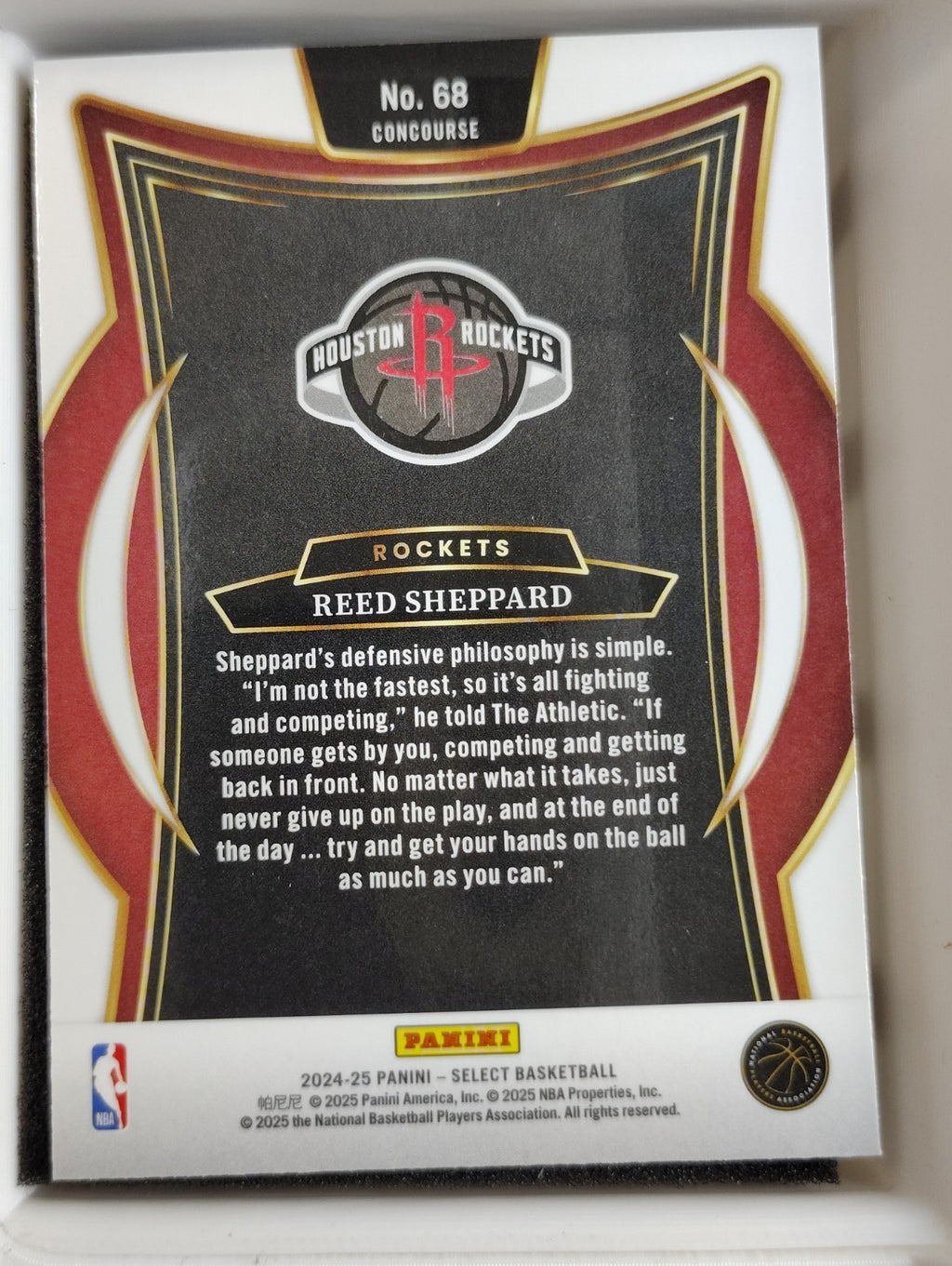 2024-25 Panini Select - Concourse Reed Sheppard #68 (RC)