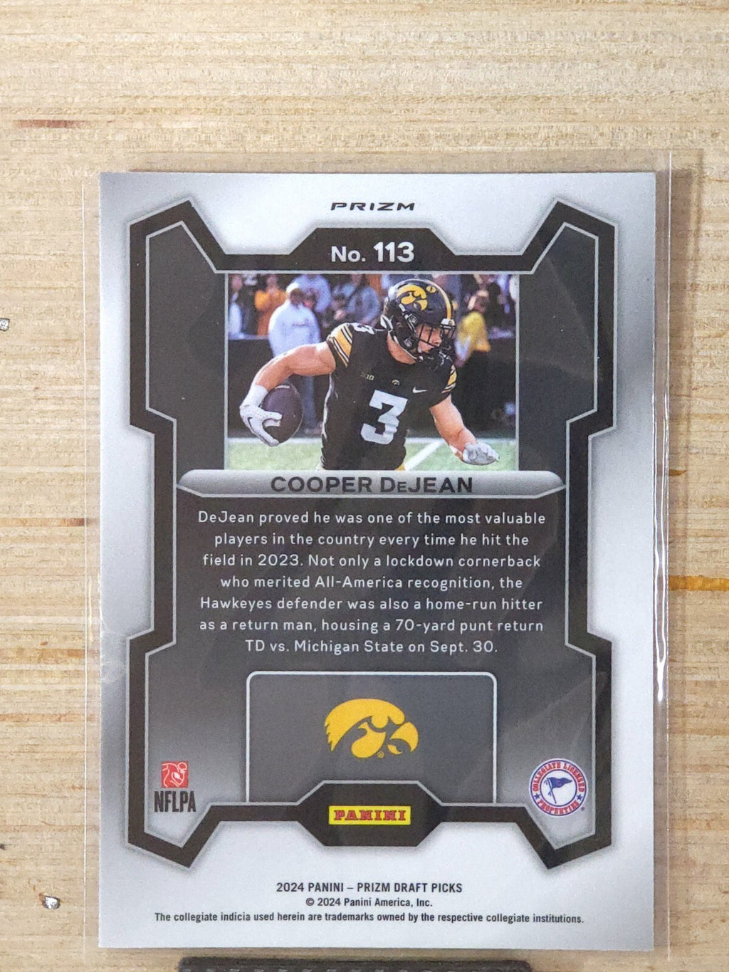 2024 Panini Prizm Draft Picks - Red Ice Prizm #113 Cooper DeJean