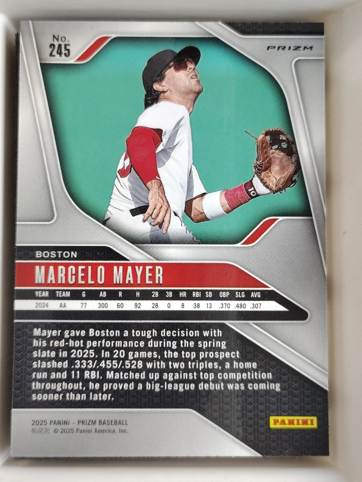 2025 Panini Prizm #245 Marcelo Mayer Prizm