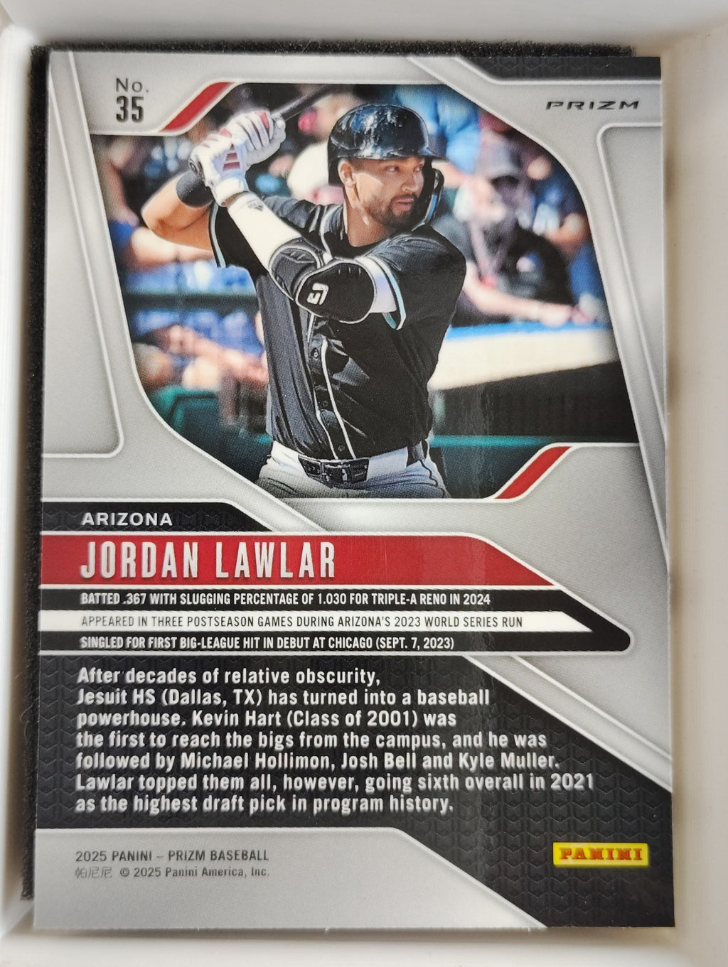 2025 Panini Prizm #35 Jordan Lawlar Prizm