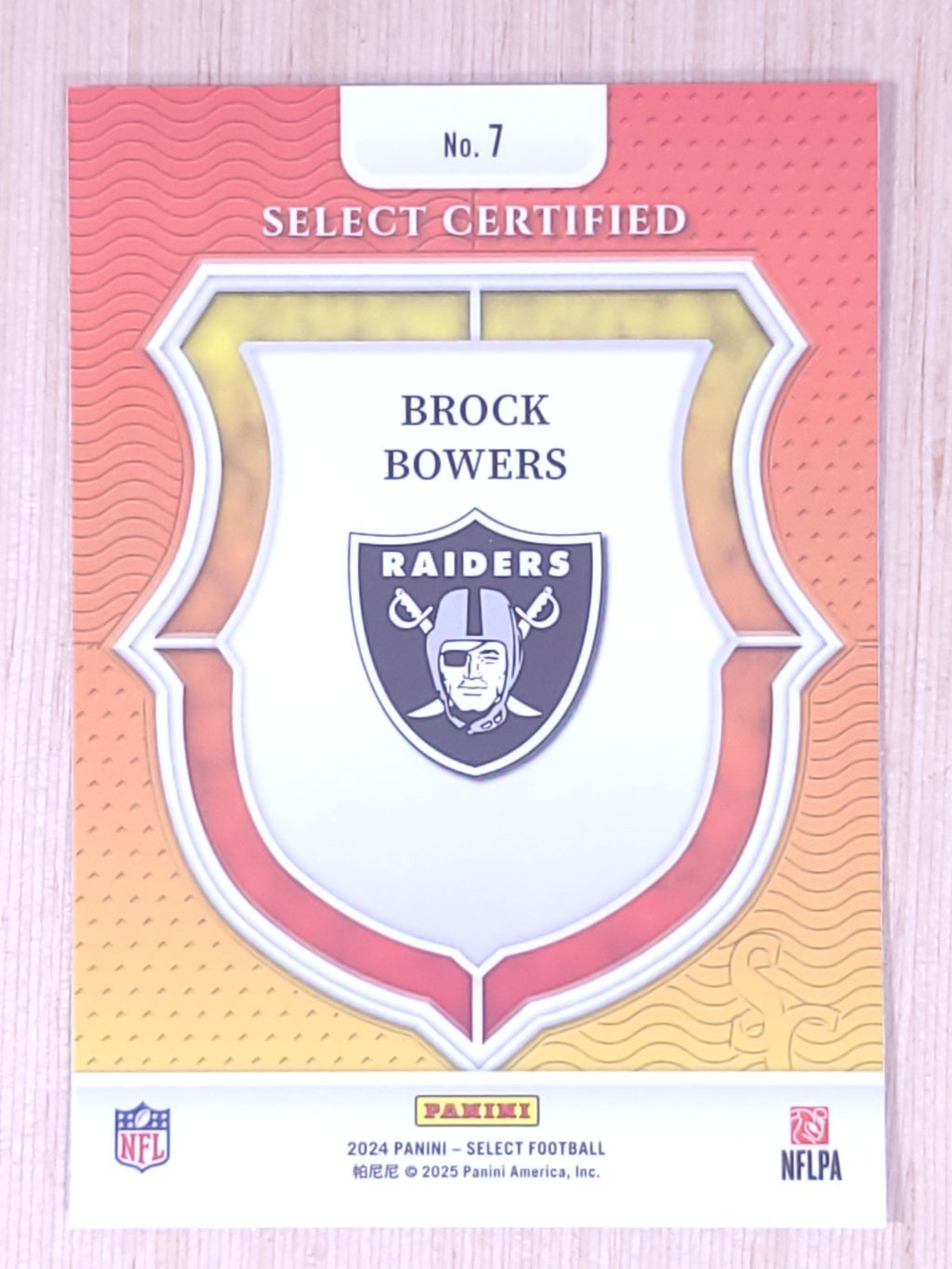 2024 Panini Select #7 Select Certified Brock Bowers
