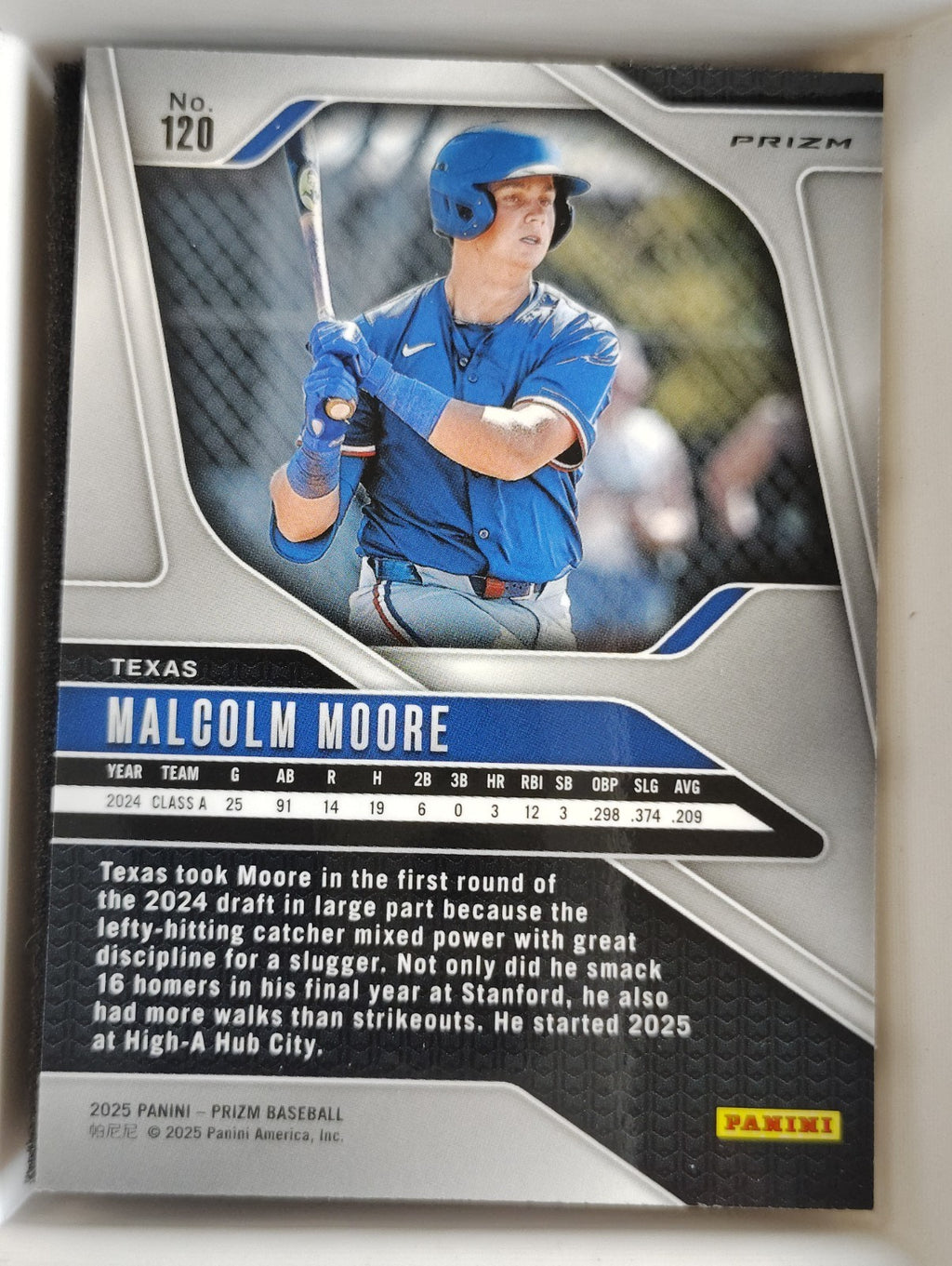2025 Panini Prizm #120 Malcolm Moore Prizm
