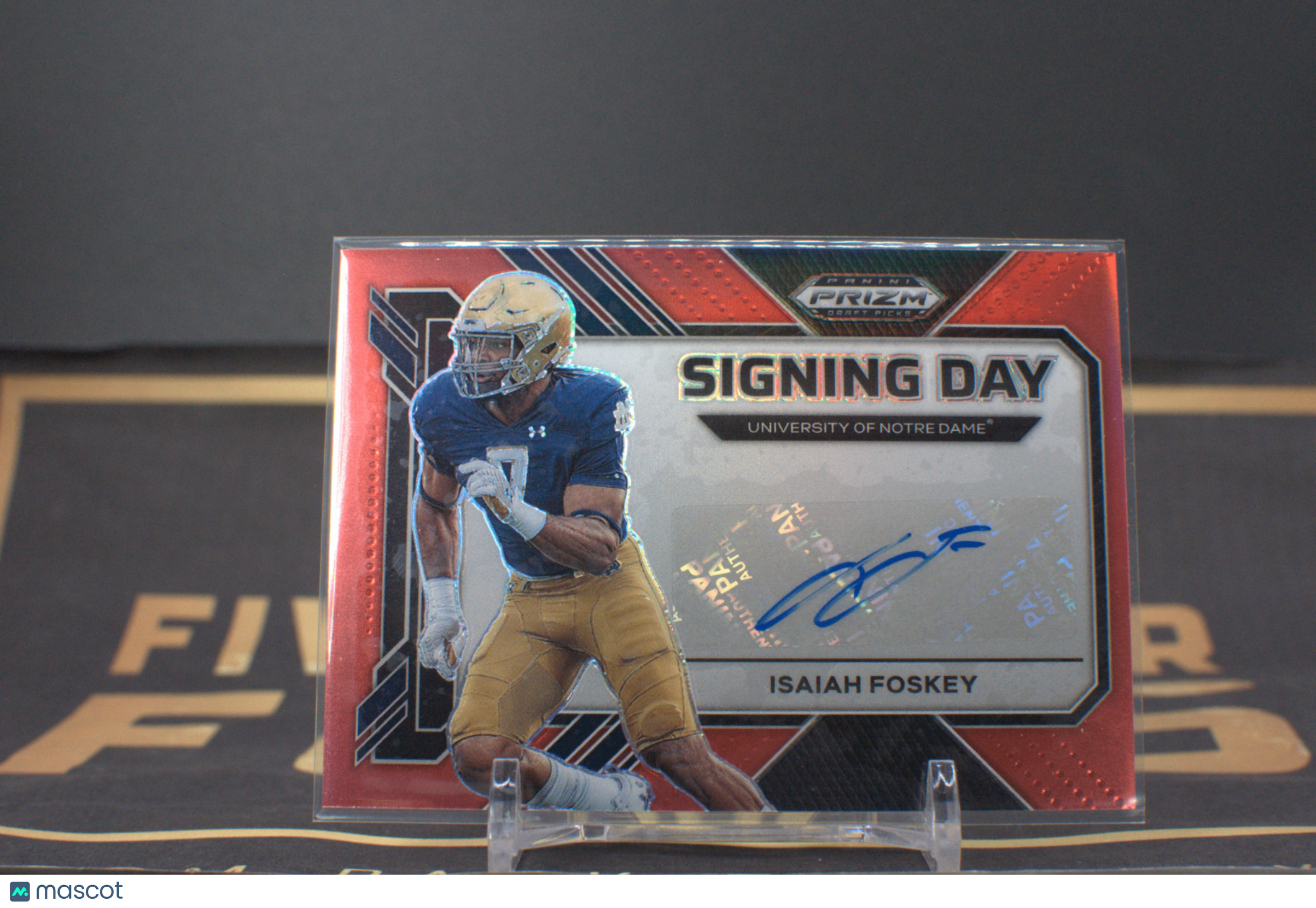 2023 Panini Prizm Draft Picks #SD-IFO Isaiah Foskey Signing Day Red 124/199