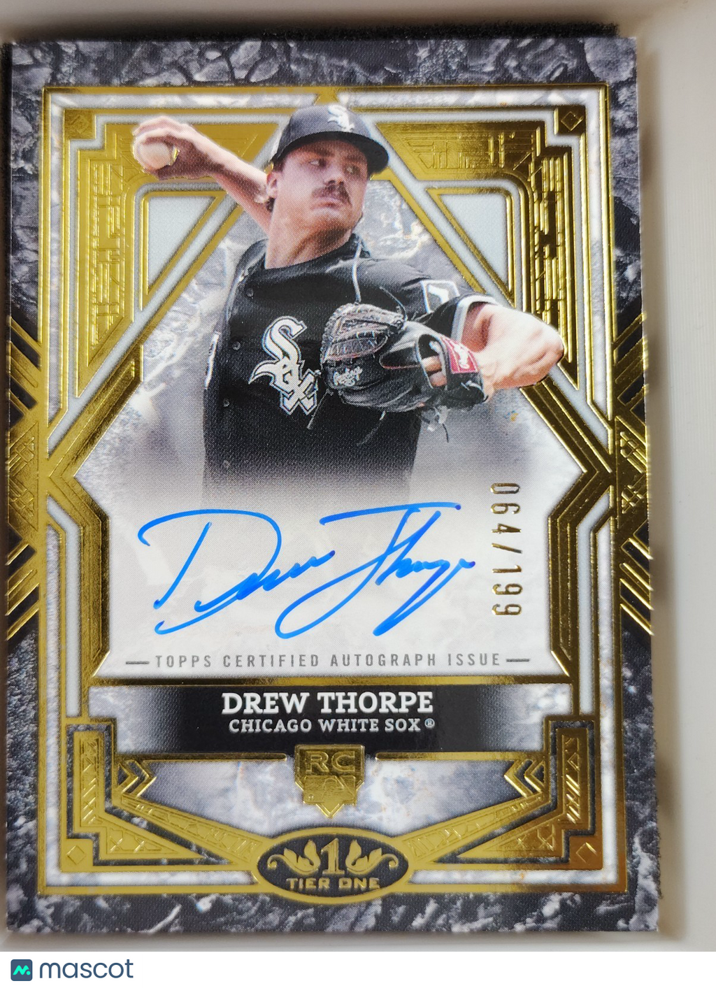 2025 Topps Teir One Auto Drew Thorpe #BA-DT 064/199